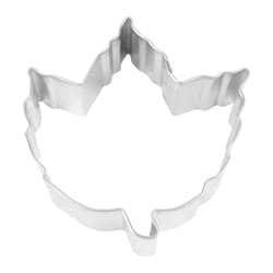 R&M International Corp 3 in. W X 4 in. L Elm Leaf Cookie Cutter Silver 1 pc