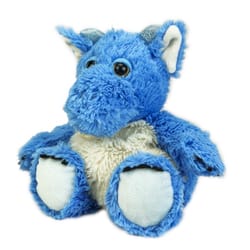 Warmies Dragon Stuffed Animal Blue/White