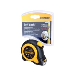 Komelon Self Lock 12 ft. L X 5/8 in. W Auto Lock Tape Measure 1 pk