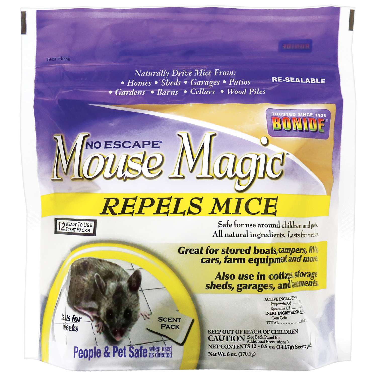 Bonide Mouse Magic Animal Repellent Scent Pouch For Mice 12 pk Ace
