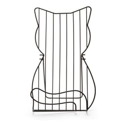 Kikkerland Black Carbon Steel Cat Book Stand