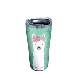 Tervis 20 oz Llama Flora Multicolored BPA Free Tumbler with Lid