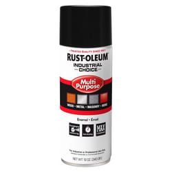 Rust-Oleum Industrial Choice Gloss Black Enamel Spray Paint 12 oz