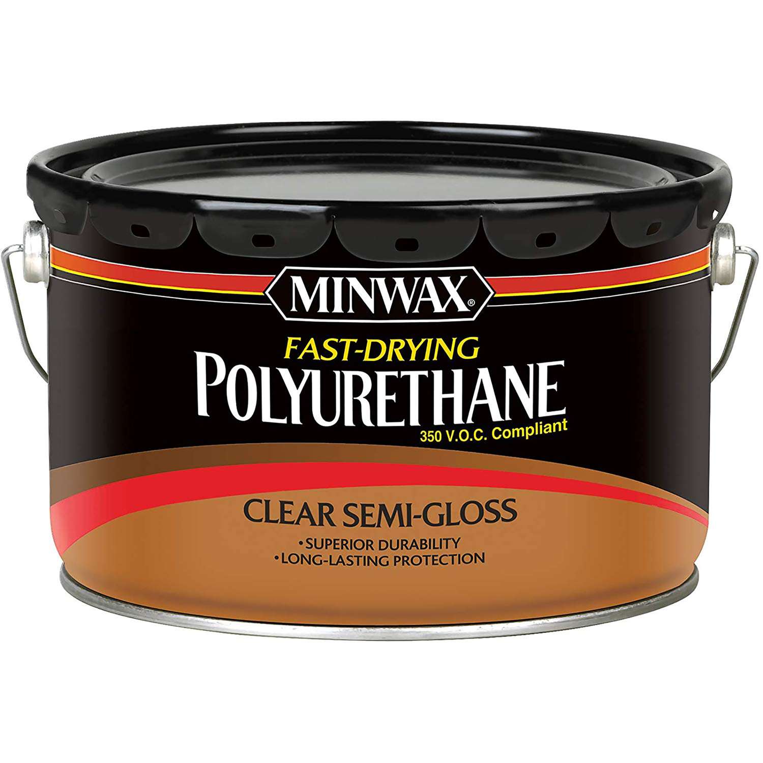 Minwax SemiGloss Clear OilBased FastDrying Polyurethane 2.5 gal