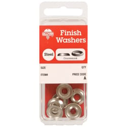 HILLMAN Nickel-Plated Steel .164 in. Finish Washer 10 pk