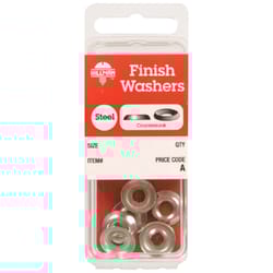 Hillman Nickel-Plated Steel .190 in. Finish Washer 10 pk Hillman Nickel-Plated Steel .190 in. Finish Washer 10 pk