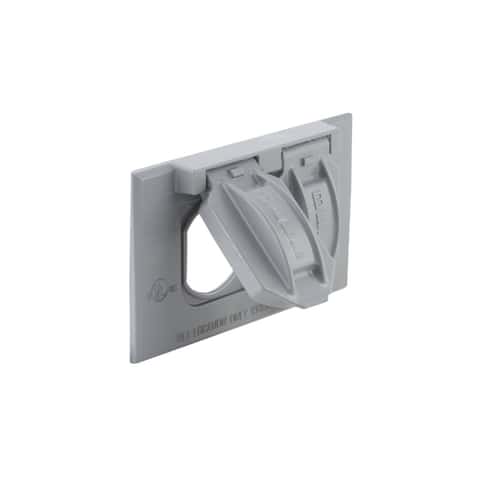 Bell Rectangle Die cast Aluminum 1 gang 2.81 in. H X 4.56 in. W  Weatherproof Cover - Ace Hardware