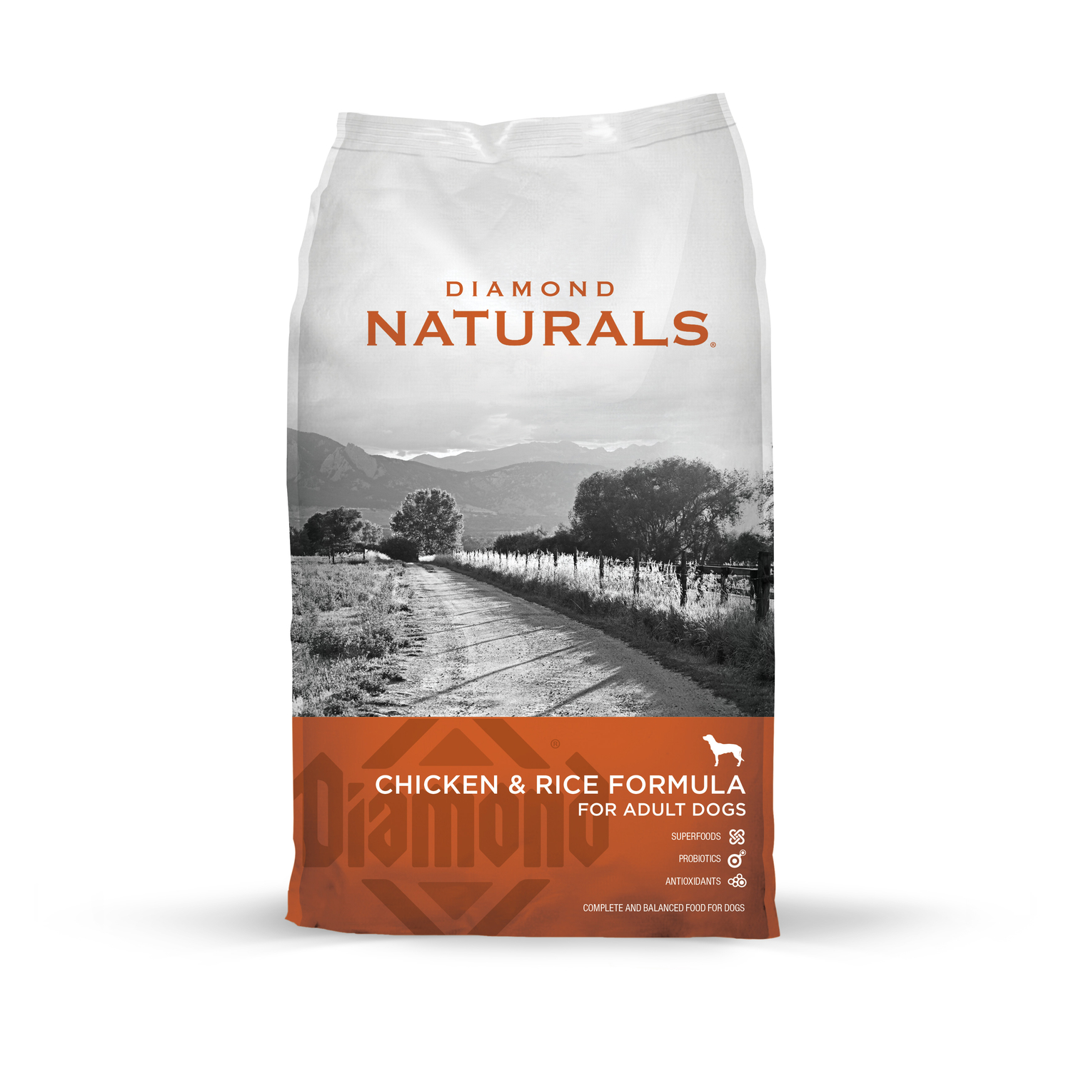 Photos - Other interior and decor Diamond Naturals Adult Chicken and Rice Dry Dog Food 40 lb 1312 