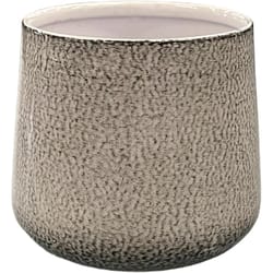 Robert Allen 3 in. D Steel Mini Bella Pot Planter Dusted Pearl