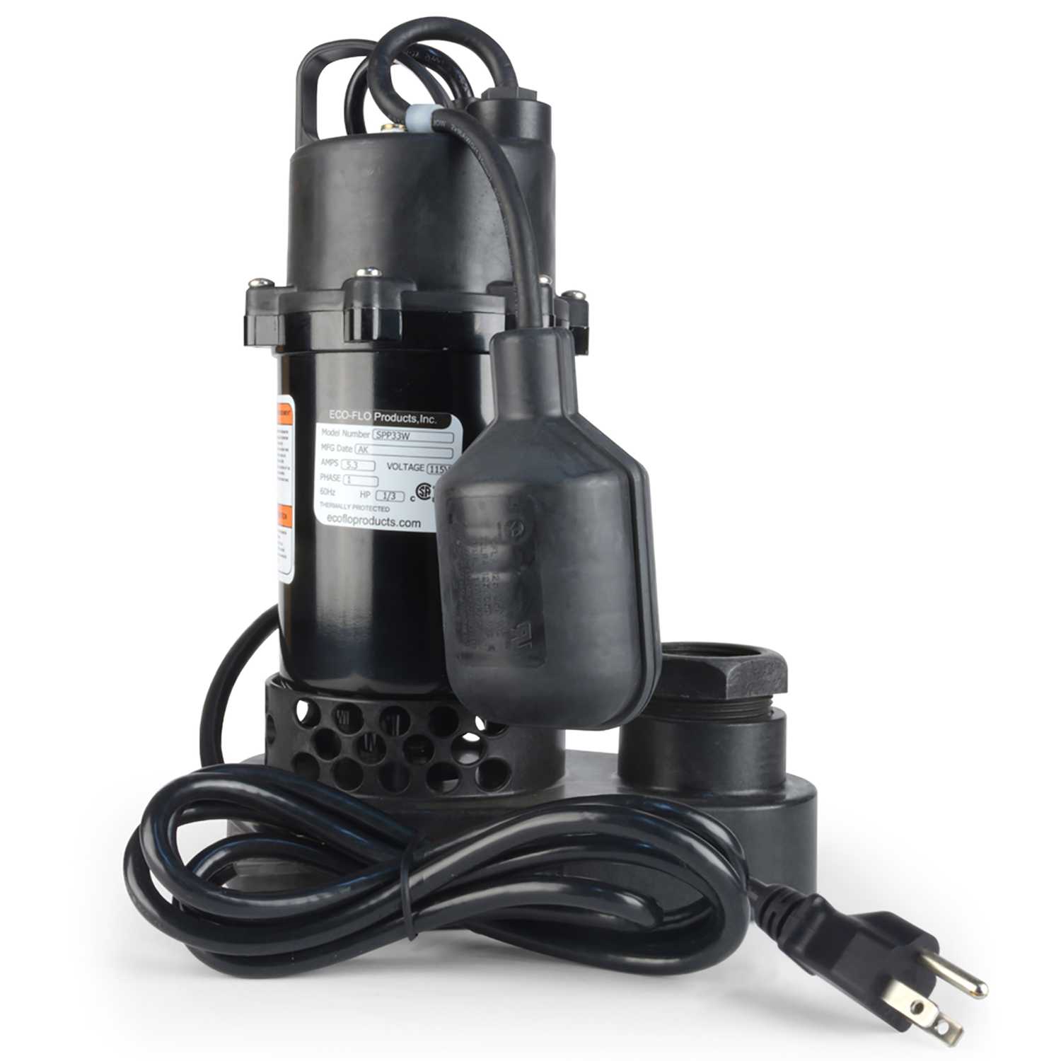Ecoflo 1/2 hp 4080 gph Aluminium Submersible Sump Pump Ace Hardware