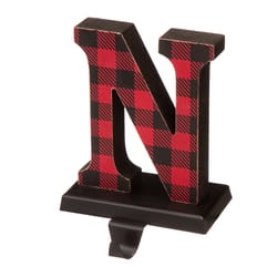 Glitzhome Multicolored Noel Stocking Holder 6.89 in.