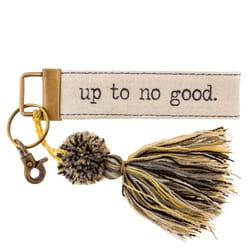 Karma Gifts No Good Tassel Keychain Cotton Canvas 1 pk