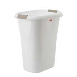 Rubbermaid 13 gal White Plastic Touch Top Wastebasket - Ace Hardware