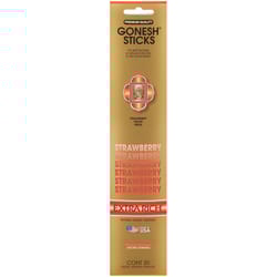 Gonesh Extra Rich Strawberry Scent Incense Sticks 1 oz Solid 20 pk