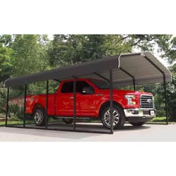 Arrow 12 ft. x 20 ft. Steel Horizontal Peak Carport without Floor Kit