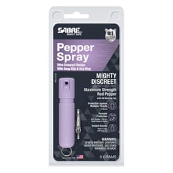 Sabre Mighty Discreet Lavender Plastic Pepper Spray