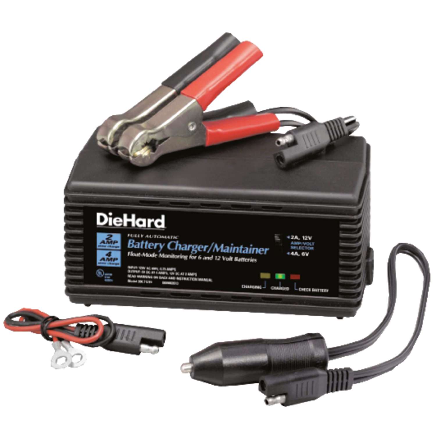 Diehard automatic 12 volt 2 amps battery charger maintainer ace hardware