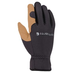 Carhartt Men's Indoor/Outdoor Open Cuff Work Gloves Beige/Black L 1 pair