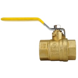 Apollo 94A Series 1 in. Brass FNPT Ball Valve Full Port Quarter-Turn Lever For Water/Oil/Gas