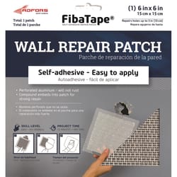 ADFORS FibaTape 6 in. L X 6 in. W Reinforced Aluminum White Self Adhesive Wall Repair Patch