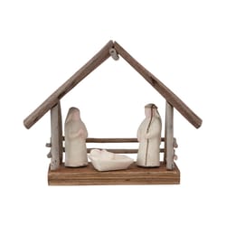 Creative Co-Op Multicolored Mache Nativity Table Decor 7 in.