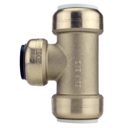 Apollo Tectite Push to Connect 1 in. PTC in to X 1 in. D PTC Brass Slip Tee
