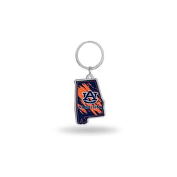 Rico College Auburn Tigers State Shape Keychain 1 pc