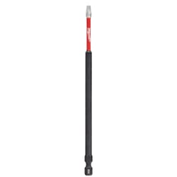 Milwaukee Shockwave Square #2 X 6 in. L Screwdriver Bit Steel 1 pc