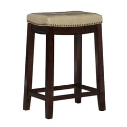 Linon Home Decor Beige Polyurethane Barstool 24 in.