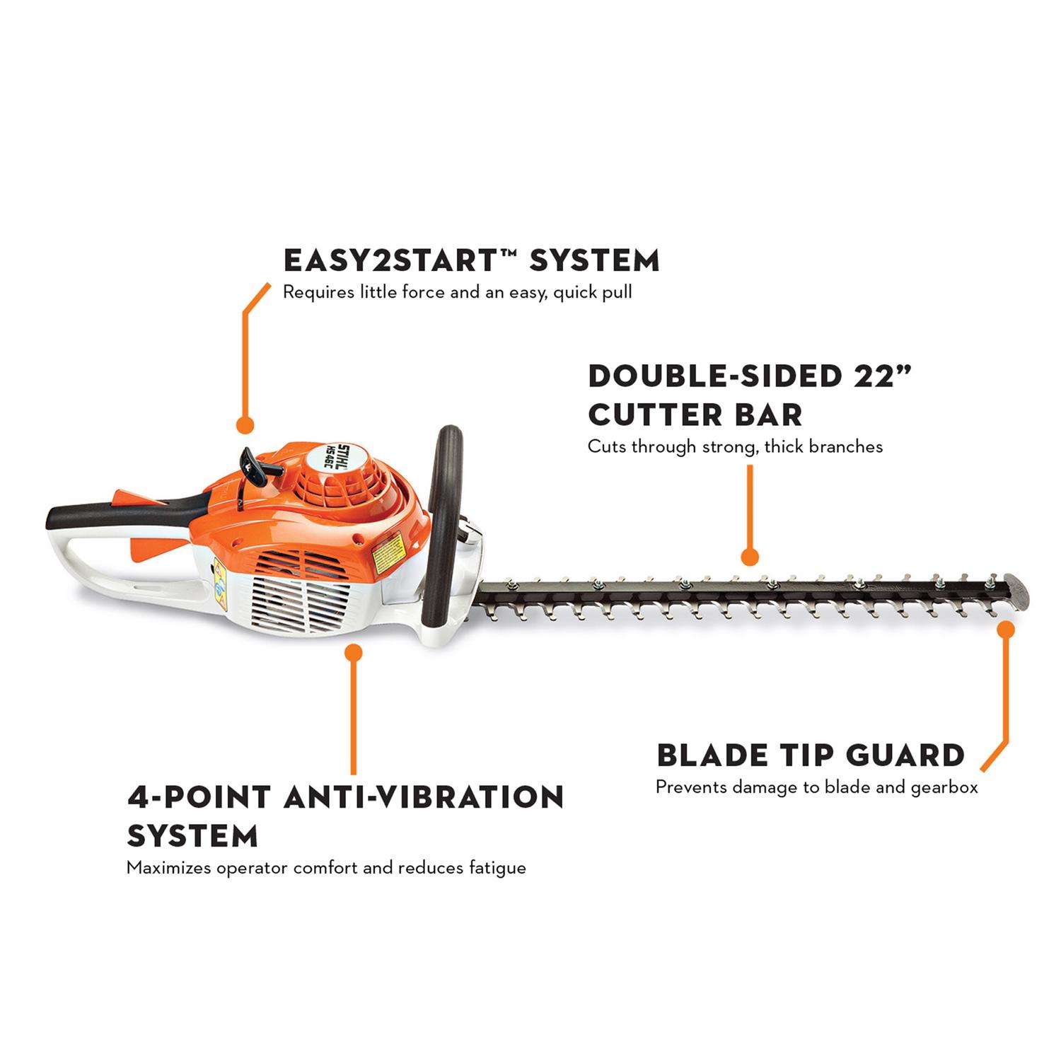 Electric hedge trimmer with 22-inch blade $50, more