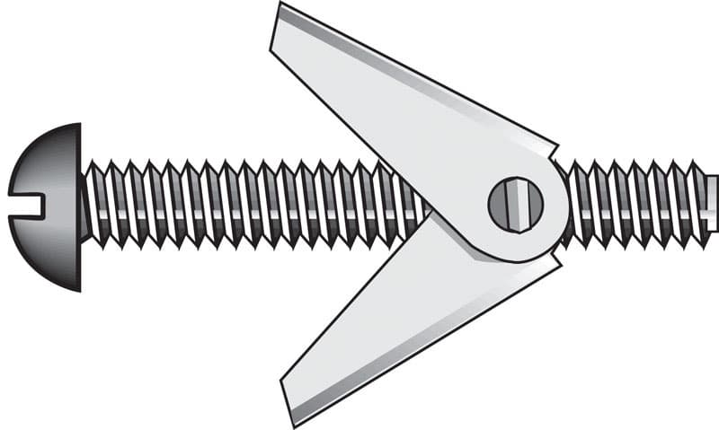 Hillman Fas-N- Tite 3/8 in. D X 6 in. L Round Steel Toggle Bolt 10 pk Hillman Fas-N- Tite 3/8 in. D X 6 in. L Round Steel Toggle Bolt 10 pk