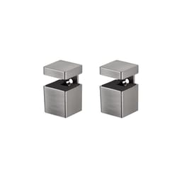 Dolle Bloc 2.5 in. H X 1.3 in. W X 1.3 in. D Silver Metal Shelf Clips