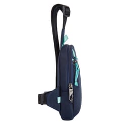 Travelon Greenlander Blue Sling Backpack 7.25 in. H X 5 in. W
