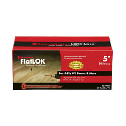 FastenMaster FlatLok No. 14 X 5 in. L Torx Ttap Epoxy Wood Screws 50 pk