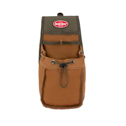 Bucket Boss 4 pocket Polyester Pouch Brown/Green