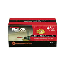 FastenMaster FlatLok No. 14 X 4-1/2 in. L Torx Ttap Epoxy Coarse Wood Screws 50 pk