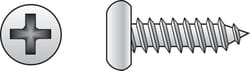 HILLMAN No. 6 Ga. X 3/8 in. L Phillips Pan Head Sheet Metal Screws 100 pk