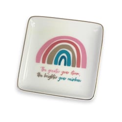 Trinket Dishes Rainbow Tray Ceramic 1 pk