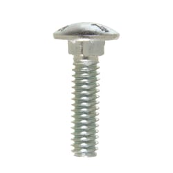 HILLMAN 1/4 in. X 1 in. L Zinc-Plated Steel Carriage Bolt 100 pk