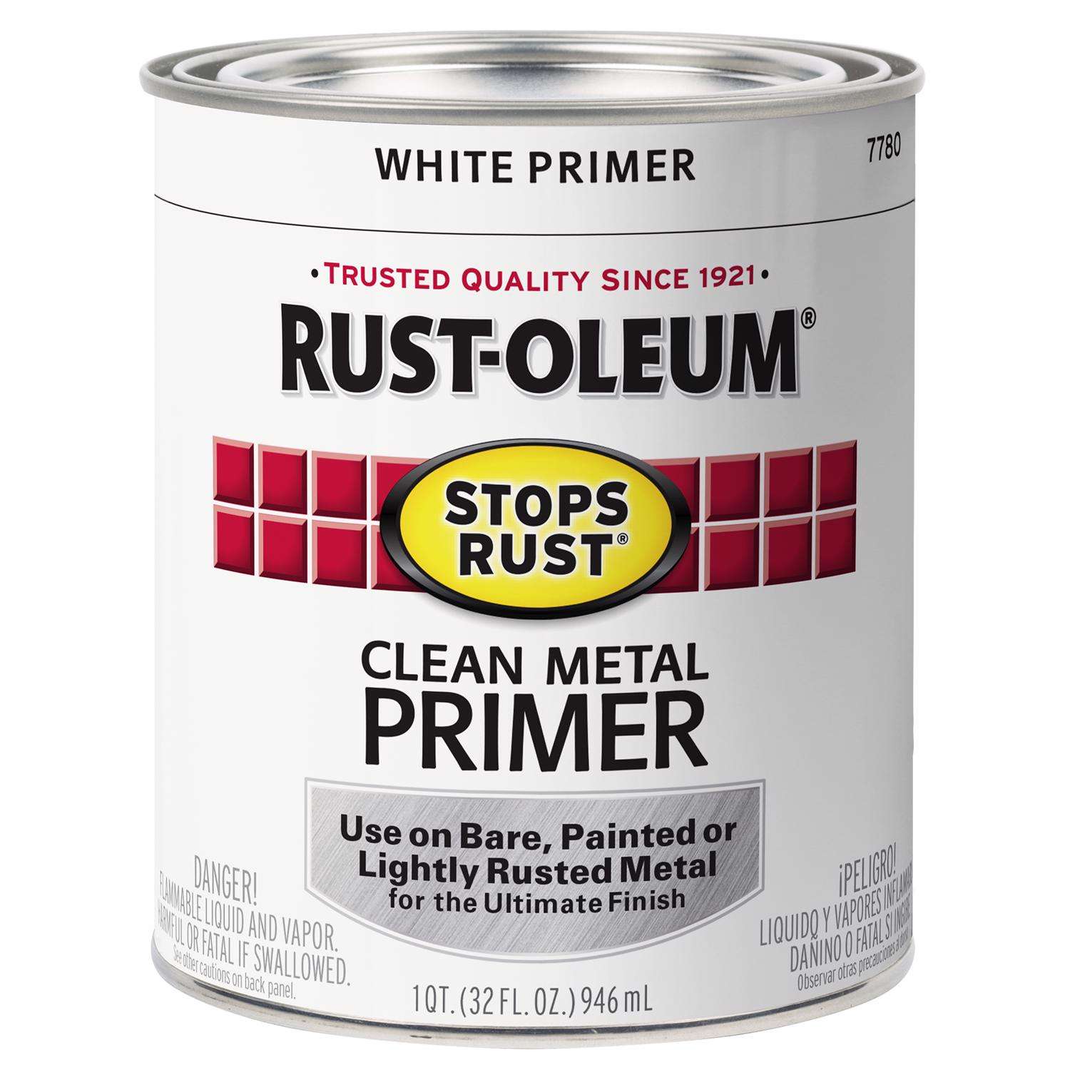 Rust-Oleum White Clean Metal Primer - 1 qt