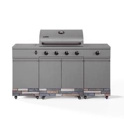 TYTUS Fresno 4 Burner Natural Gas/Propane Grill Gray