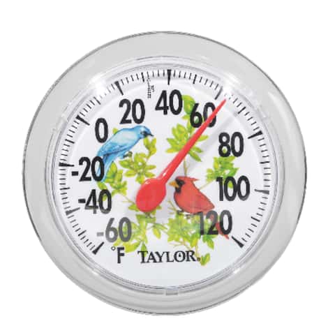 Outdoor Thermometer & Hygrometer + Wind Chill/Heat Index, 13.25-In