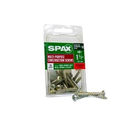 SPAX Multi-Material No. 8 in. X 1-1/2 in. L Phillips/Square Pan Head Construction Screws 25 pk