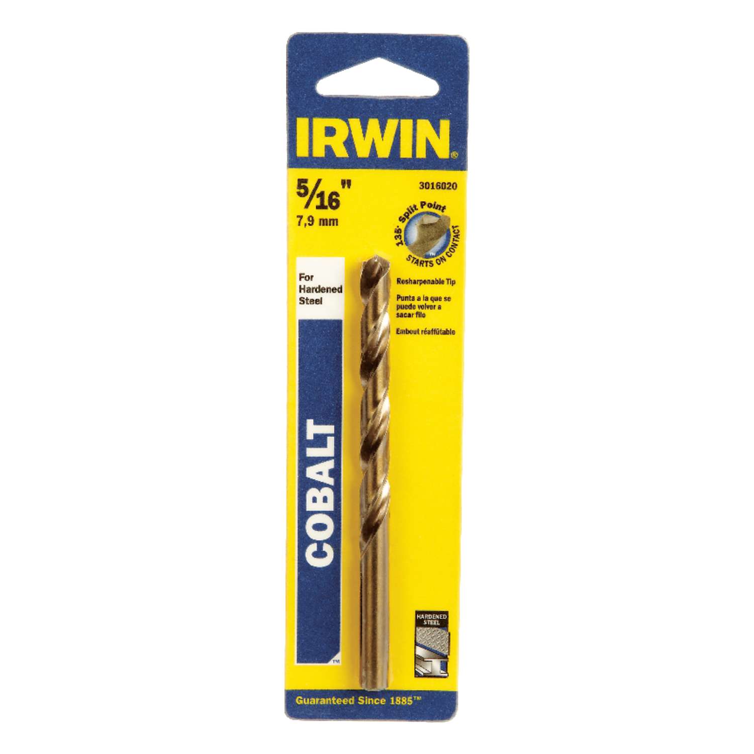 Irwin 5/16 in. x 4-1/2 in. L Cobalt Steel Drill Bit 1 pc. - Ace Hardware