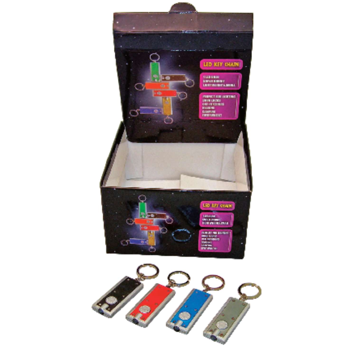 Diamond Visions Plastic Assorted LED Key Chain Ace Hardware