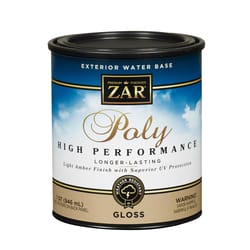 ZAR Gloss Light Amber Water-Based Polyurethane 1 qt