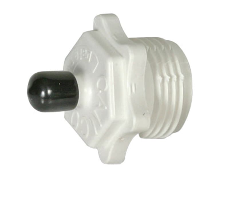 Camco Camper/RV Blow Out Plug | Used to Apply Air Pressure in Water Lines for Winterizing | Plastic  White (36103)