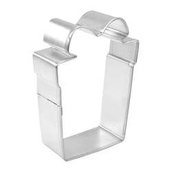 R&M International Corp International Corp 4 in. L Christmas Gift Cookie Cutter Silver 1 pc