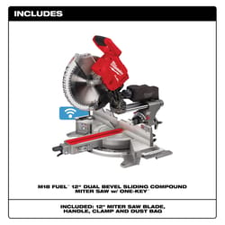 Milwaukee M18 FUEL 18 V 12 in. Cordless Brushless Dual-Bevel Sliding Compound Miter Saw Tool Only