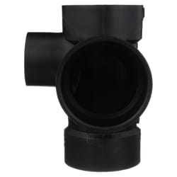 Charlotte Pipe 3 in. Hub X 3 in. D Hub ABS Sanitary Street Tee